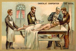 Trepanning (chromolitho) alkotó: French School
