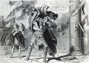 Trojan Leak (metszet) 1864 alkotó: French School