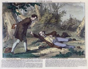 Troppmann megmérgezi Jean Kincket a wattwilleri erdőben, 1869 alkotó: French School