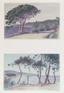 Két kilátás a Ste Maxime-ra alkotó: French School