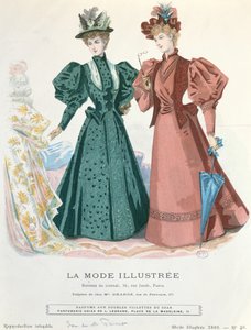 Két nő, a La Mode Illustrée-ből, 1895 alkotó: French School