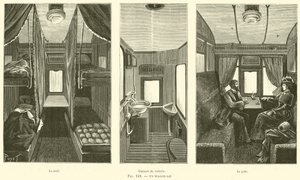 Un Wagon-Lit (metszet) alkotó: French School