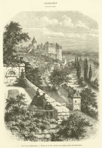 Chateaudun kilátása (metszet) alkotó: French School
