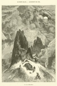 Kilátás a Mont-Blancra (metszet) alkotó: French School