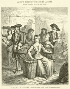 A piac hölgye XIV. Lajos alatt (metszet) alkotó: French School