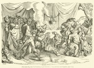 Une scene du poeme des Niebelungen (metszet) alkotó: French School