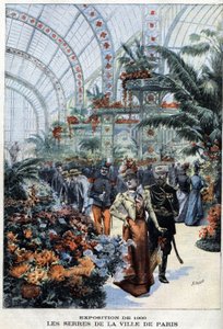 1900-as párizsi egyetemes kiállítás: üvegházak a Palais de l
