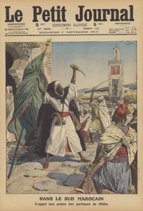 Felkelés Dél-Marokkóban (színes litho) alkotó: French School