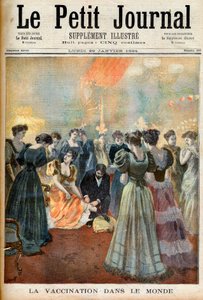 Védőoltás egy esti fogadáson himlőjárvány idején, a "Le Petit Journal"-ból, 1894. január 29. alkotó: French School