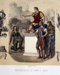 Vercingetorix Caesarhoz kerül (Kr. e. 52). alkotó: French School
