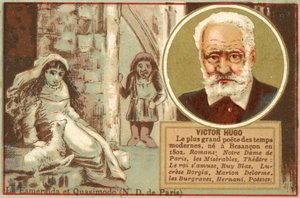 Victor Hugo, francia író (chromolitho) alkotó: French School