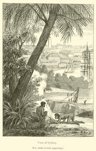 Sydney látképe (metszet) alkotó: French School