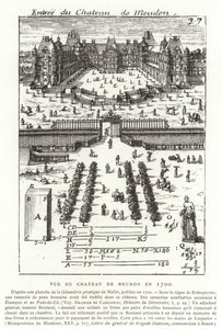 A Chateau de Meudon kilátása 1700-ban alkotó: French School