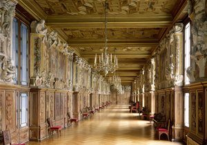 A Galerie Francois I látképe, 1528-40 alkotó: French School