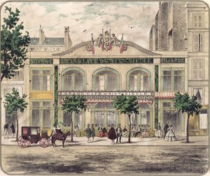 Kilátás a Grand Cafe du XIXeme Siecle-re, Párizs, 1857 alkotó: French School