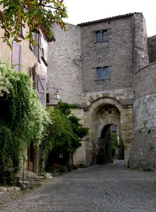 Kilátás a Porte des Ormeaux-ra alkotó: French School