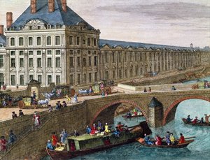 Kilátás a Szajnára a Port Royalban (részlet) alkotó: French School