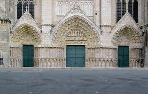 Kilátás a nyugati homlokzatra alkotó: French School