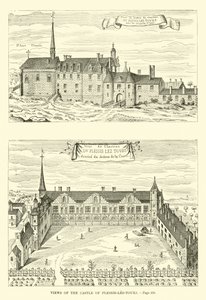 Kilátás a Plessis-les-Tours-kastélyra alkotó: French School