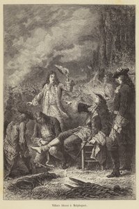 Villars megsebesíti Malplaquet (metszet) alkotó: French School