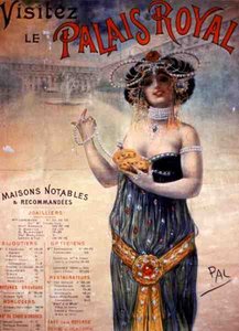 "Látogassa meg a Palais Royalt", Párizs (színes litó) alkotó: French School