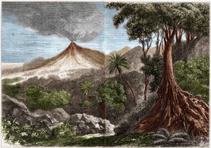 Vulkánkitörés, Réunion-sziget alkotó: French School