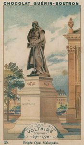 Voltaire, író, 1694-1778, Quai Malaquais felállítása alkotó: French School