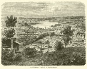 Vue de Truro (metszet) alkotó: French School