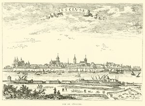 Kilátás a zárra (metszet) alkotó: French School