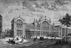 A párizsi Gare du Nord külső képe, Jacques Hittorff francia építész (1792-1867) építette alkotó: French School