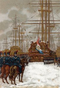 A francia forradalom háborúi: A holland flotta elfoglalása a hollandiai Heldernél (1794. december vége – 1795. január eleje): a flottát Pichegru tábornok lovassága foglalta el, miközben a jég megakadályozta a hajók mozgását. alkotó: French School
