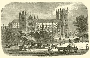 Westminster Abbey (metszet) alkotó: French School