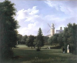 Szélmalom a párizsi Folie-Beaujonban, 1830 körül (olaj, vászon) alkotó: French School