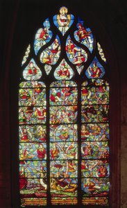 Jesse fáját ábrázoló ablak alkotó: French School