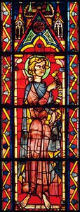 Abdia prófétát ábrázoló ablak, 1270-75 körül alkotó: French School
