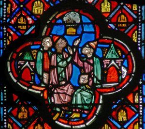 Window w10 a cédrusfa látomása Ez XVII 22 alkotó: French School