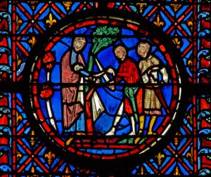 Window w12 Achior Judith VI 10 alkotó: French School