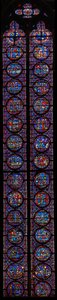 Window w12 Judit és Jób könyvei alkotó: French School