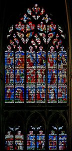 Ablak w133, amely a Szent Sebastian ablakot ábrázolja alkotó: French School
