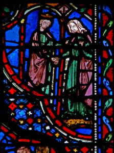 Window w14 David feleségül veszi Abigail I Sam XXV 42 alkotó: French School
