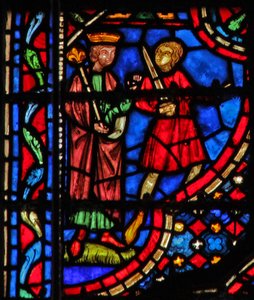Ablak w14 Dávid megparancsolja Betsabének, hogy hozzák eléje II. Sám XI 4 alkotó: French School