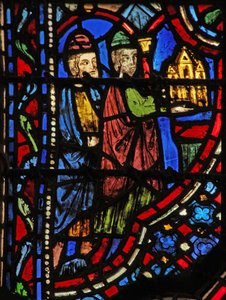 Window w14 a Frigyláda sziklára rakva I Sam VI 15 alkotó: French School