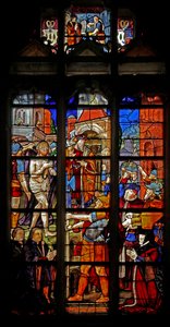 A w16-os ablak, amely Durer utáni Ecce Homo-t ábrázolja alkotó: French School