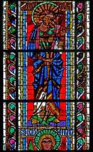 St Attale-t ábrázoló w202-es ablak alkotó: French School