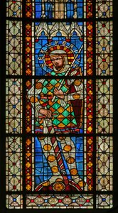 St Exuperyt ábrázoló w203 ablak alkotó: French School