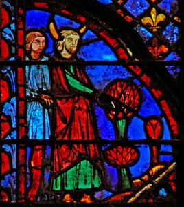 Window w3 Mózes elrendeli a tisztátalan Numb V 3-4 kiűzését alkotó: French School