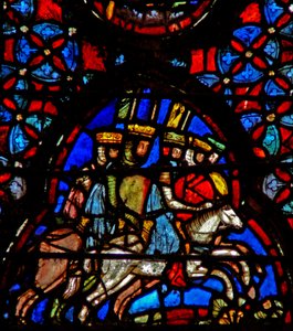 Window w4 Amorita királyok menekülnek Josh X 19-20 alkotó: French School