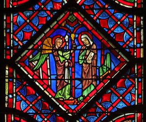 Window w6 az Angyali üdvözlet alkotó: French School