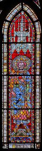 Lajost, II. Lotharius fiát ábrázoló w7 ablak alkotó: French School