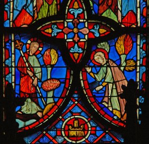 Window w8 the Resurrection – Megjelenés Magdalénának alkotó: French School
